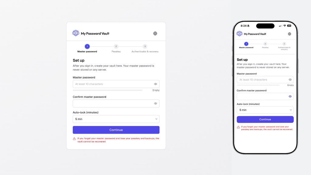 Vault setup and security