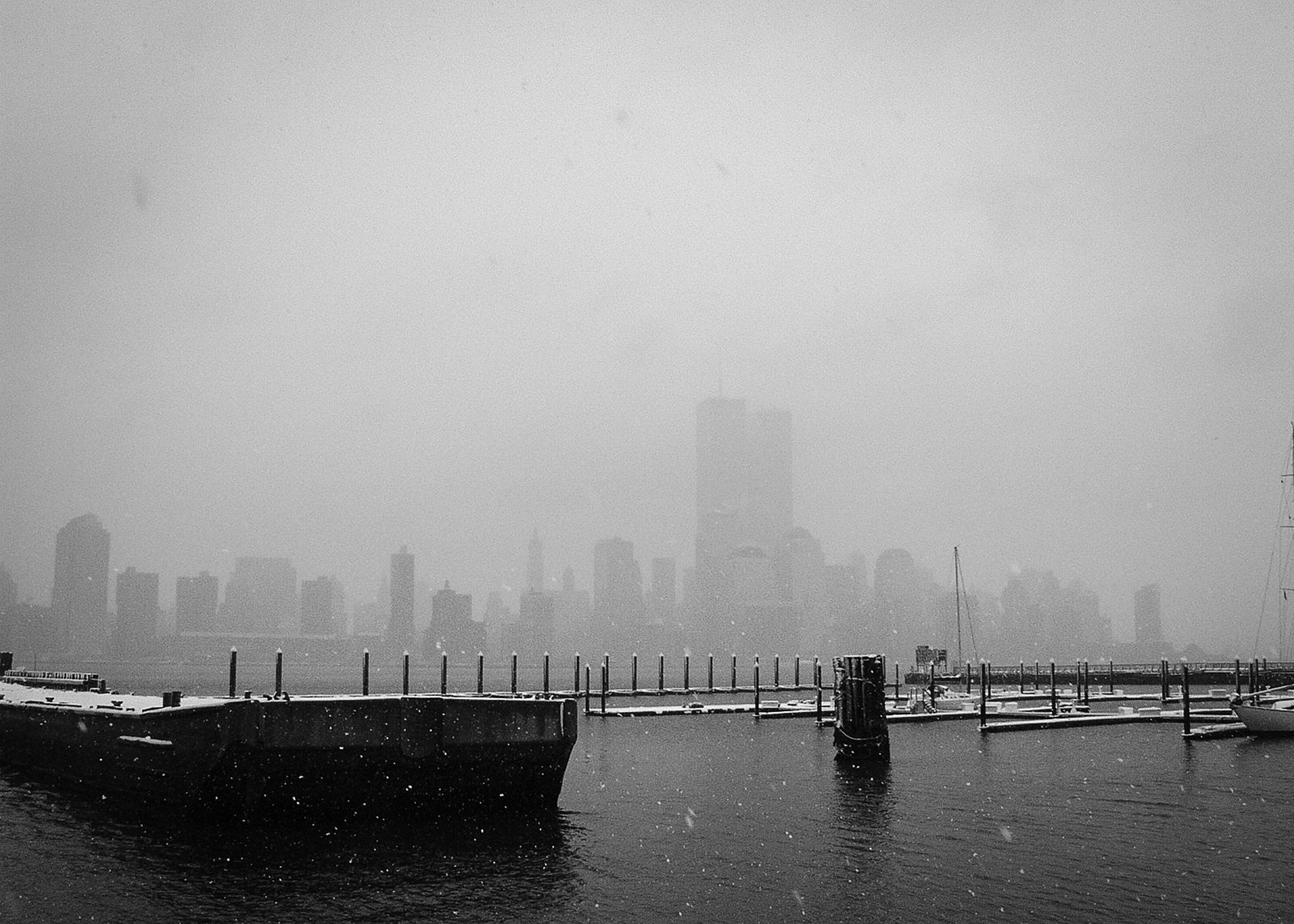 World Trade Center view from Jersey City, March 2000